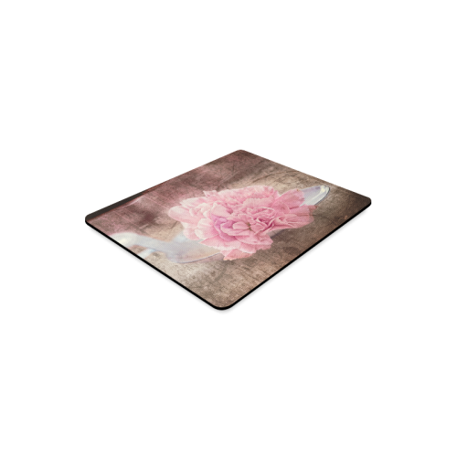 Vintage carnations on a spoon Rectangle Mousepad