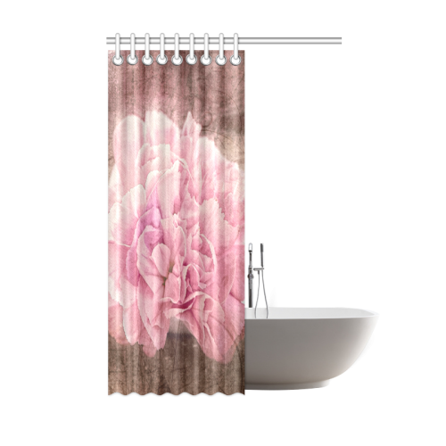 Vintage carnations on a spoon Shower Curtain 48"x72"