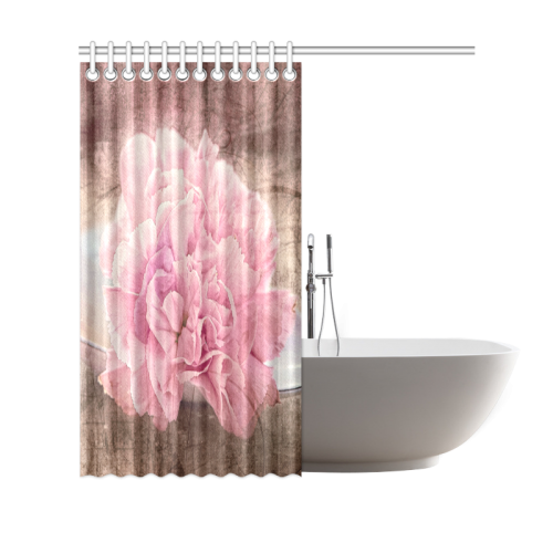 Vintage carnations on a spoon Shower Curtain 69"x70"