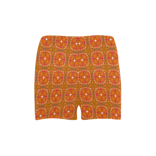 Gingerbread Houses, Cookies, Apple Cider Abstract Briseis Skinny Shorts (Model L04)