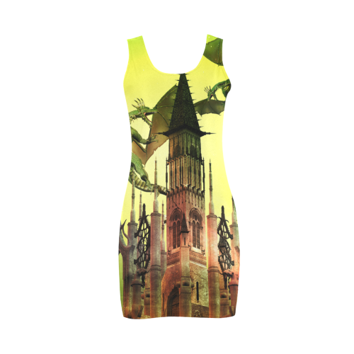 Flying dragons Medea Vest Dress (Model D06)