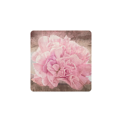 Vintage carnations on a spoon Square Coaster