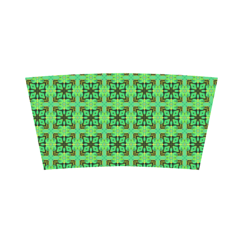 Green Gold Moroccan Lattice Diamonds Quilt Bandeau Top