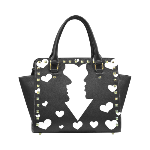 Love of the silhouettes Rivet Shoulder Handbag (Model 1645)
