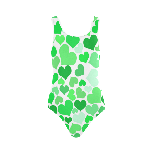 Heart 2014-0913 Vest One Piece Swimsuit (Model S04)