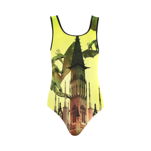 Dragons Vest One Piece Swimsuit (Model S04)