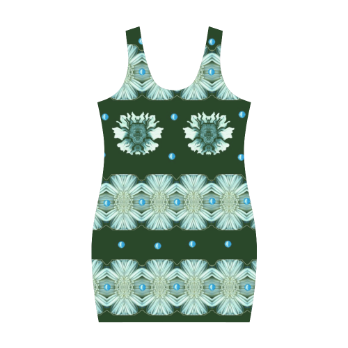 Floral and flowers in harmony Medea Vest Dress (Model D06)