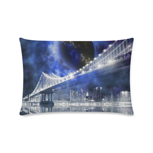 New! New York City Custom Zippered Pillow Case 16"x24"(Twin Sides)