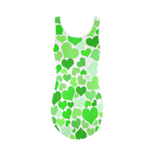 Heart 2014-0911 Vest One Piece Swimsuit (Model S04)