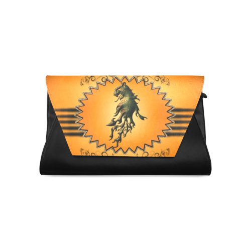 Lion with flame Clutch Bag (Model 1630)