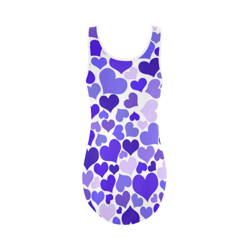 Heart 2014-0925 Vest One Piece Swimsuit (Model S04)