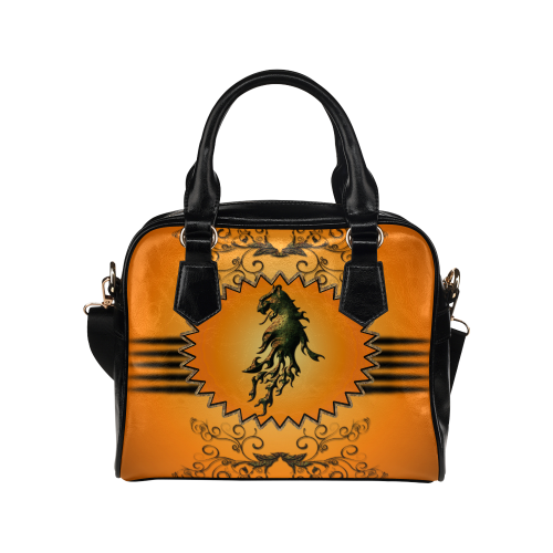 Lion with flame Shoulder Handbag (Model 1634)