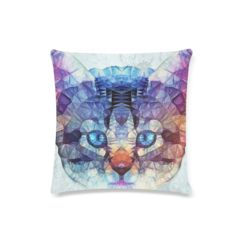 abstract kitten Custom Zippered Pillow Case 16"x16"(Twin Sides)