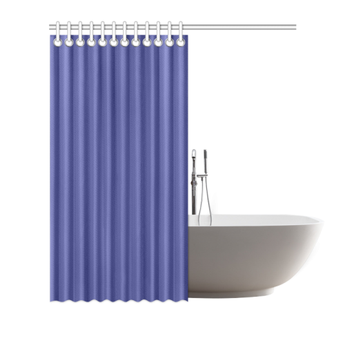 Royal Blue Color Accent Shower Curtain 72"x72"