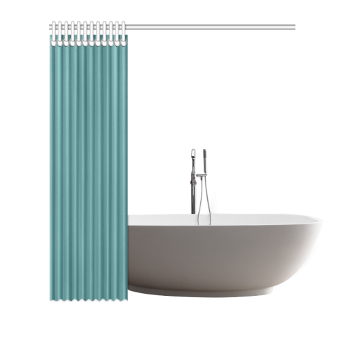 Teal Color Accent Shower Curtain 72"x72"