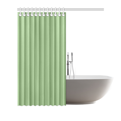 Green Tea Color Accent Shower Curtain 72"x72"