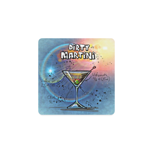 dirty-martini-05 Square Coaster