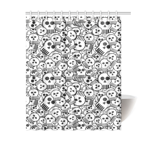 toon skulls Shower Curtain 60"x72"