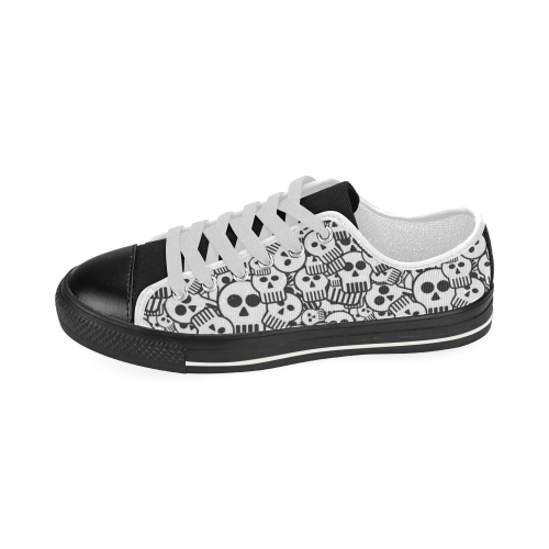 toon skulls Women's Classic Canvas Shoes (Model 018)