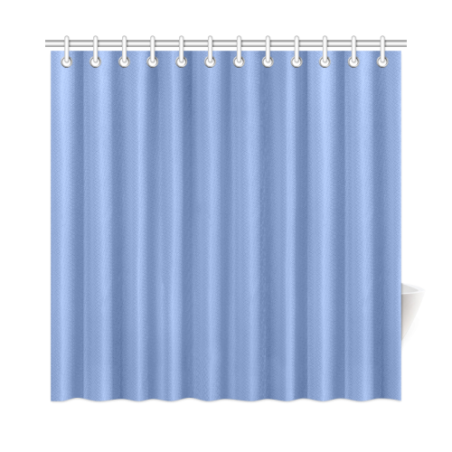 Cornflower Blue Color Accent Shower Curtain 72"x72"