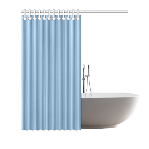 Dusk Blue Color Accent Shower Curtain 72"x72"