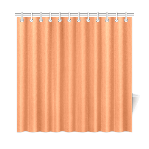 Tangerine Color Accent Shower Curtain 72"x72"