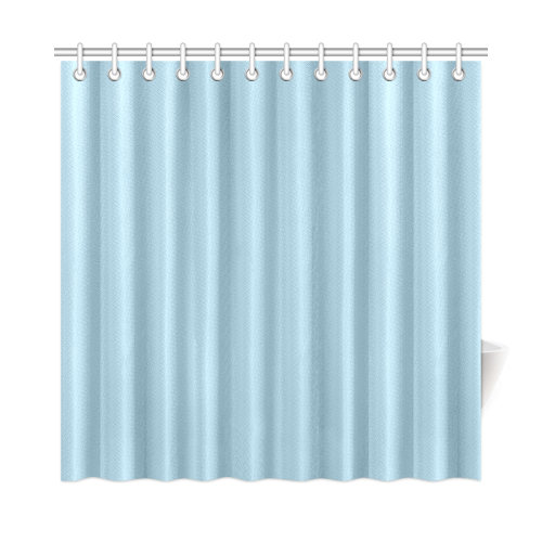 Aquamarine Color Accent Shower Curtain 72"x72"