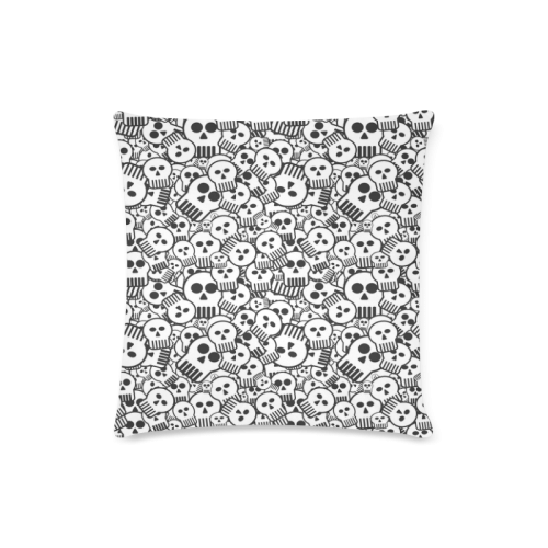 toon skulls Custom Zippered Pillow Case 16"x16"(Twin Sides)