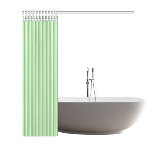 Pistachio Color Accent Shower Curtain 72"x72"