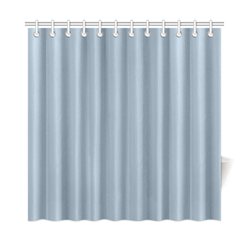 Dusty Blue Color Accent Shower Curtain 72"x72"