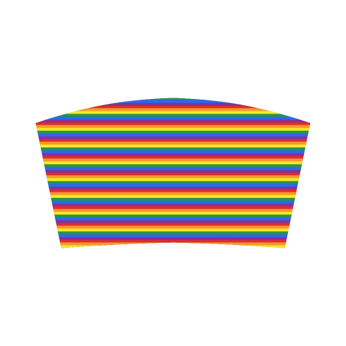 Gay Pride Rainbow Stripes Bandeau Top