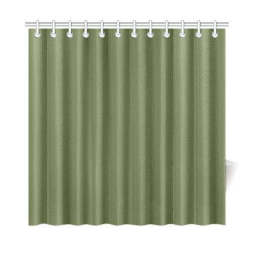 Cedar Green Color Accent Shower Curtain 72"x72"