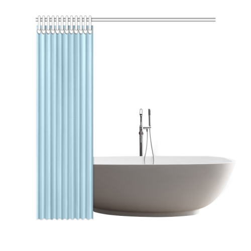 Aquamarine Color Accent Shower Curtain 72"x72"