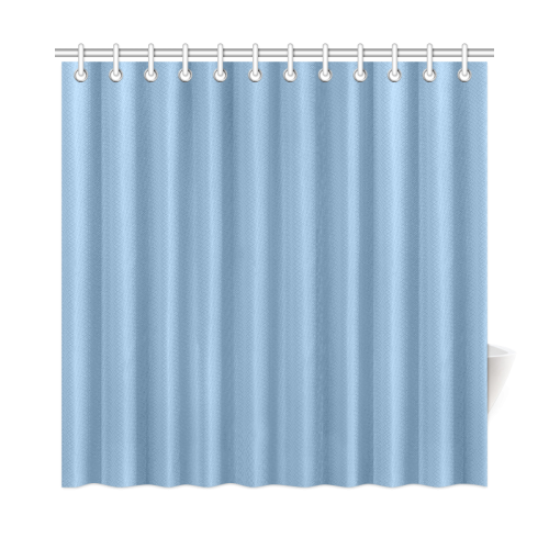 Dusk Blue Color Accent Shower Curtain 72"x72"