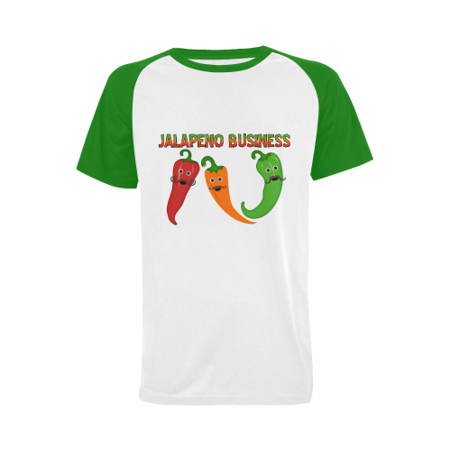 Jalapeno Business Men's Raglan T-shirt (USA Size) (Model T11)