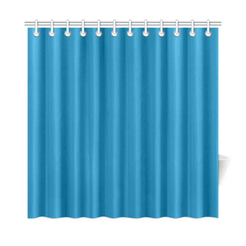 Methyl Blue Color Accent Shower Curtain 72"x72"