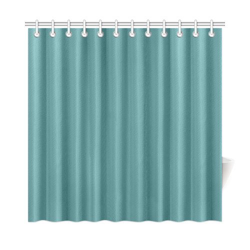 Teal Color Accent Shower Curtain 72"x72"