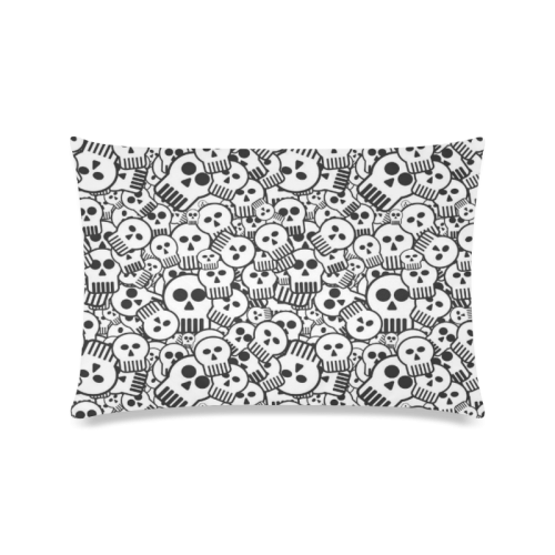 toon skulls Custom Zippered Pillow Case 16"x24"(Twin Sides)