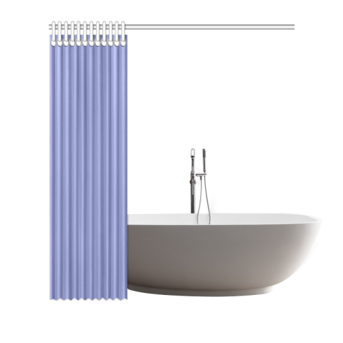 Deep Periwinkle Color Accent Shower Curtain 72"x72"