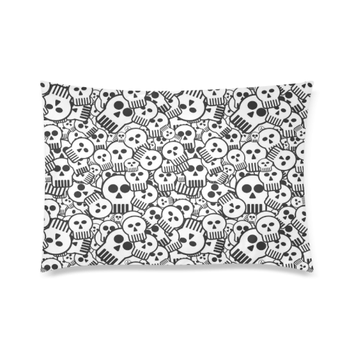 toon skulls Custom Zippered Pillow Case 20"x30"(Twin Sides)