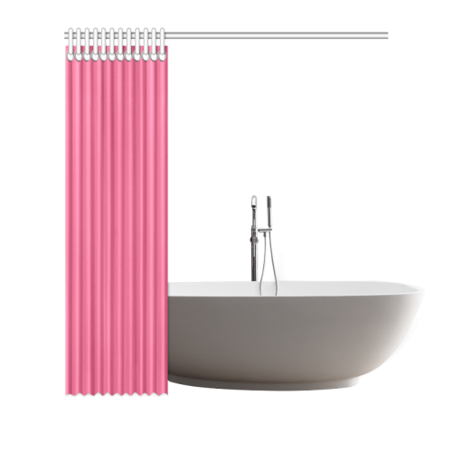 Hot Pink Color Accent Shower Curtain 72"x72"