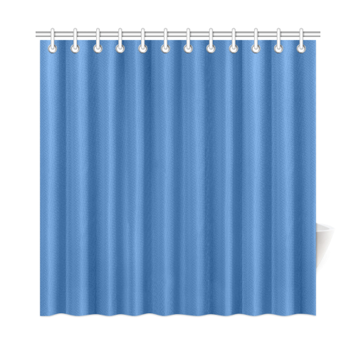 Palace Blue Color Accent Shower Curtain 72"x72"