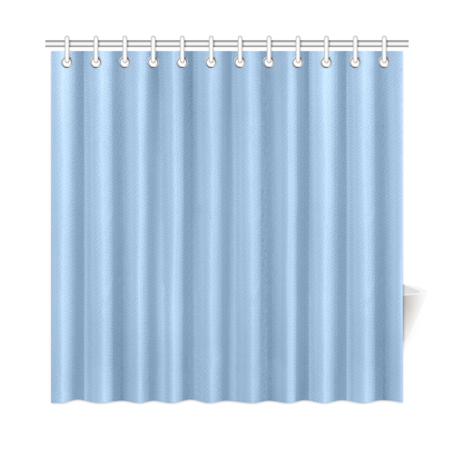 Placid Blue Color Accent Shower Curtain 72"x72"