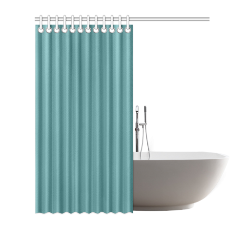 Teal Color Accent Shower Curtain 72"x72"