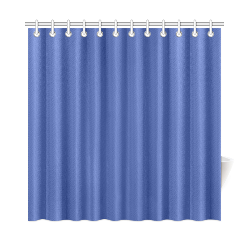 Dazzling Blue Color Accent Shower Curtain 72"x72"