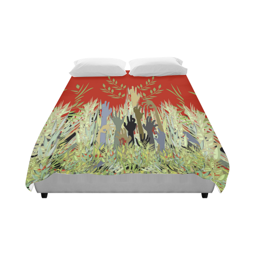 In A Zombie Garden Duvet Cover 86"x70" ( All-over-print)