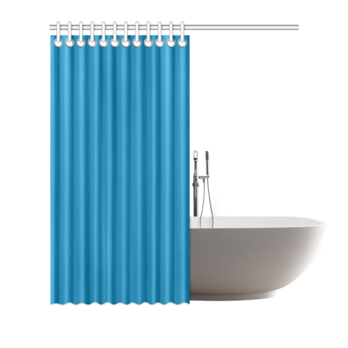 Methyl Blue Color Accent Shower Curtain 72"x72"