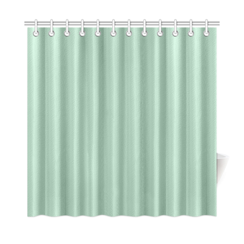 Grayed Jade Color Accent Shower Curtain 72"x72"