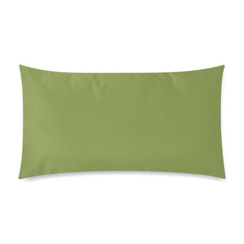 Peridot Color Accent Rectangle Pillow Case 20"x36"(Twin Sides)