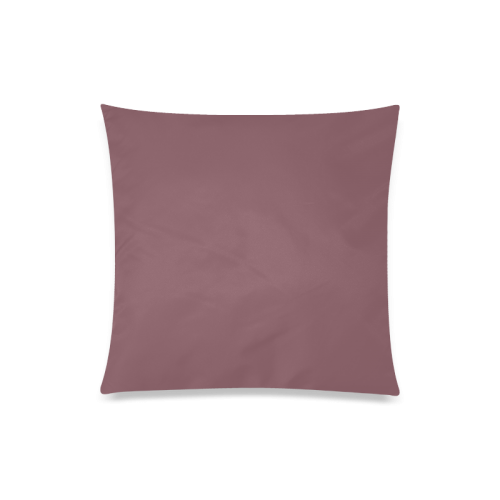 Crushed Berry Color Accent Custom Zippered Pillow Case 20"x20"(Twin Sides)
